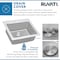 Ruvati Sink, Stainless Steel, 20.37" W x 21" L x RVM5021 - alternate 6